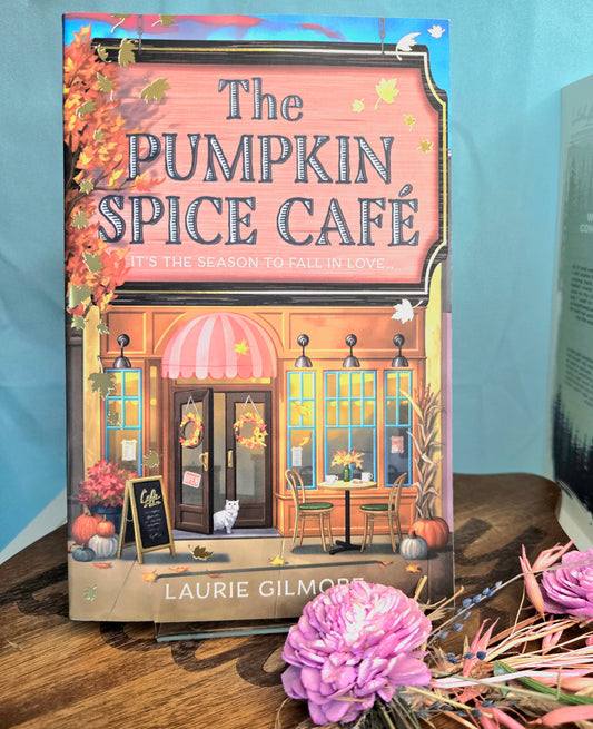 Pumpkin Spice Cafe by Laurie Gilmore (Gold foil leaves cover)