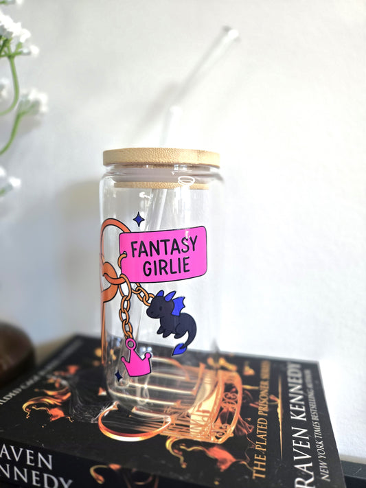 16 oz Glass- Fantasy Girlie