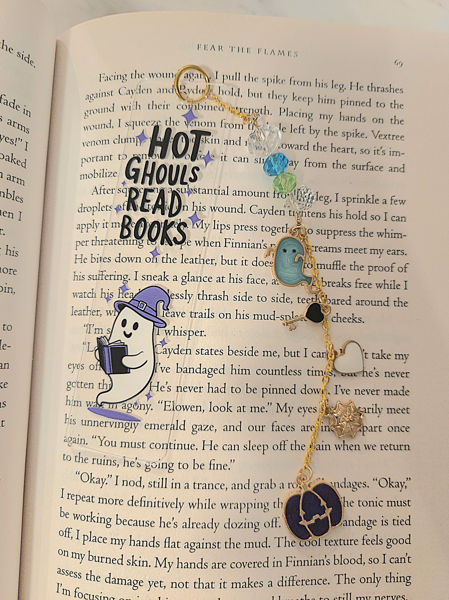 Charm Bookmark - Hot Ghouls