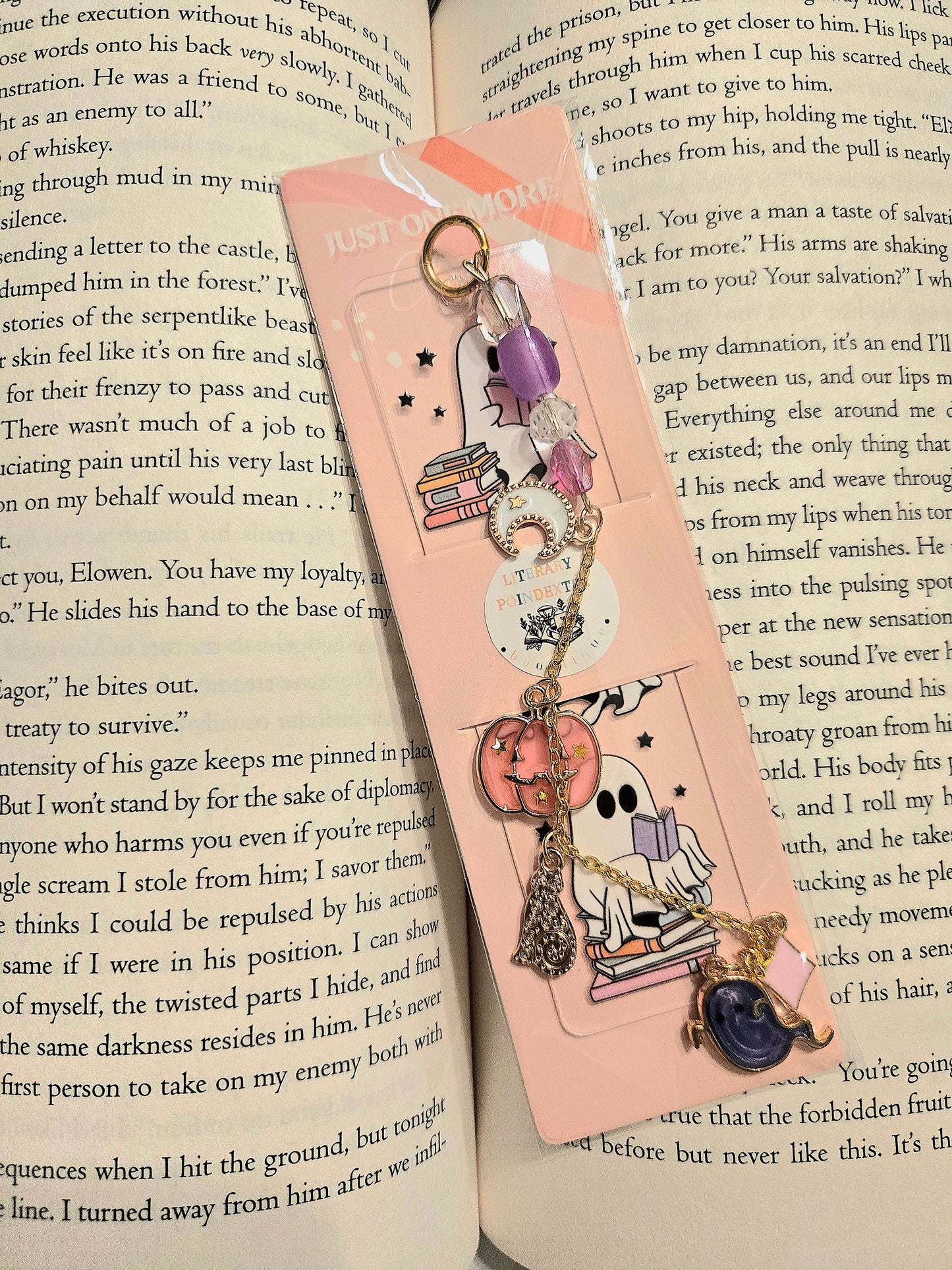 Charm Bookmark- Bookish Ghoul