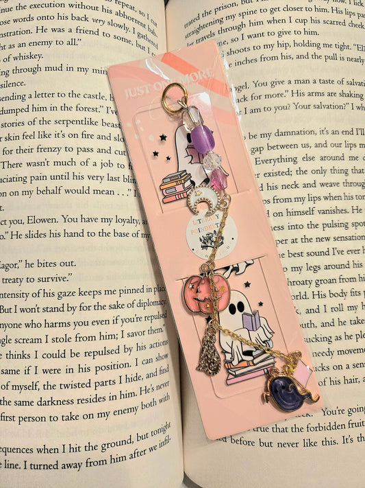 Charm Bookmark- Bookish Ghoul